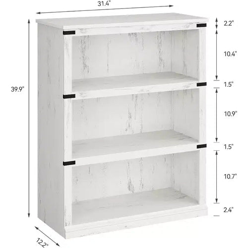 Étagère à 3 niveaux, bibliothèque en bois sur pied, organisateur de rangement, étagère de présentation, pour l'affichage de livres et de décorations d'intérieur