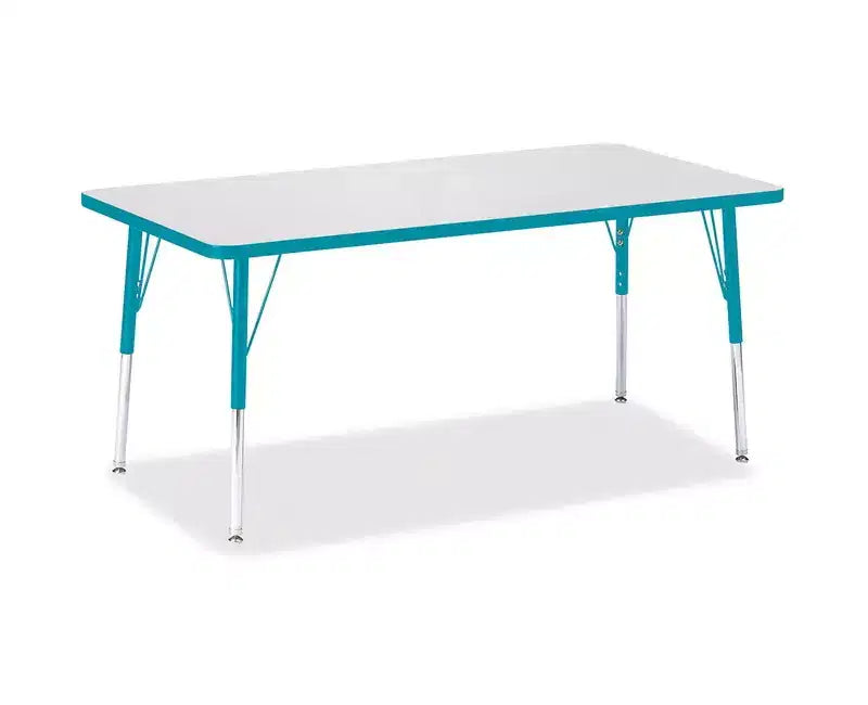 Table Rectangle Berries Adulte Hauteur Couleur Bord 30 x 60 en Bleu