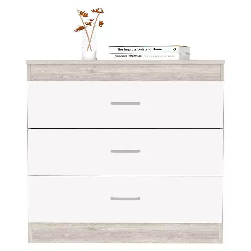 Commode de chambre haute et étroite, minimaliste et moderne, à 5 tiroirs avec poignées métalliques et tiroir supérieur verrouillable, pour chambre à coucher ou entrée