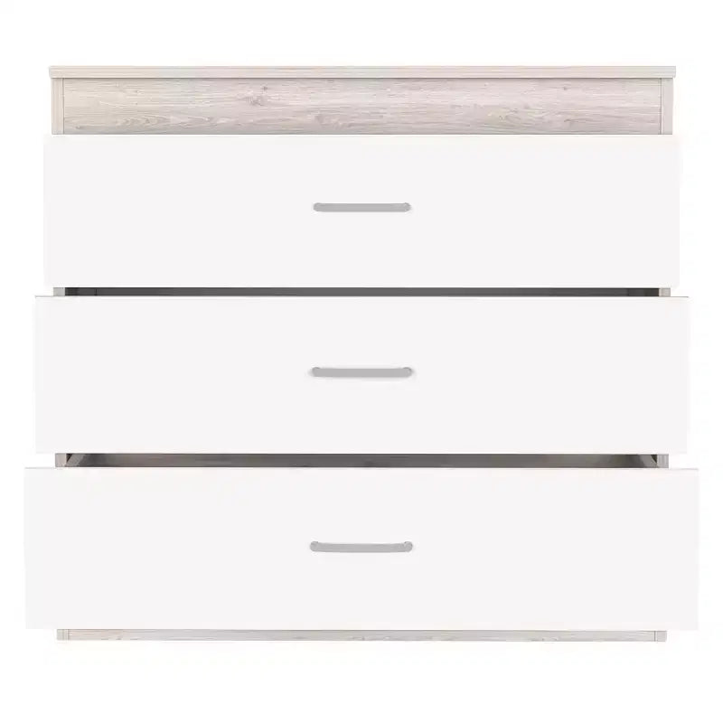 Commode de chambre haute et étroite, minimaliste et moderne, à 5 tiroirs avec poignées métalliques et tiroir supérieur verrouillable, pour chambre à coucher ou entrée