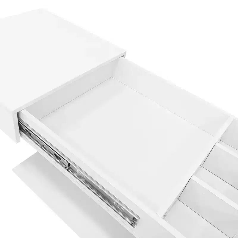 Table basse relevable avec rangement intégré, extensible de 41,3 à 76,7, pièce maîtresse multifonctionnelle pour salon