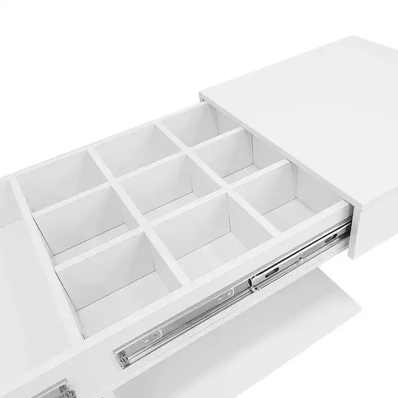 Table basse relevable avec rangement intégré, extensible de 41,3 à 76,7, pièce maîtresse multifonctionnelle pour salon
