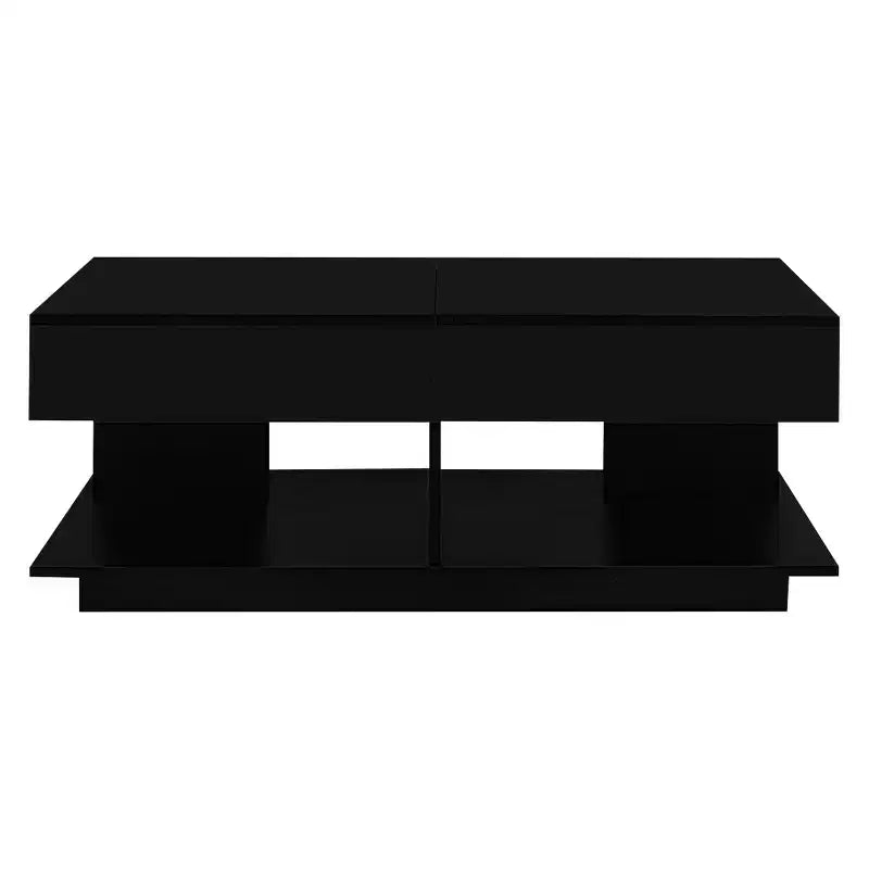 Table basse relevable avec rangement intégré, extensible de 41,3 à 76,7, pièce maîtresse multifonctionnelle pour salon