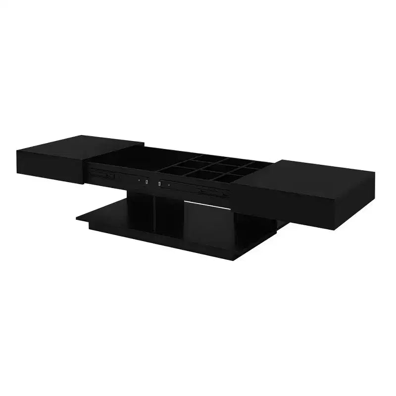 Table basse relevable avec rangement intégré, extensible de 41,3 à 76,7, pièce maîtresse multifonctionnelle pour salon