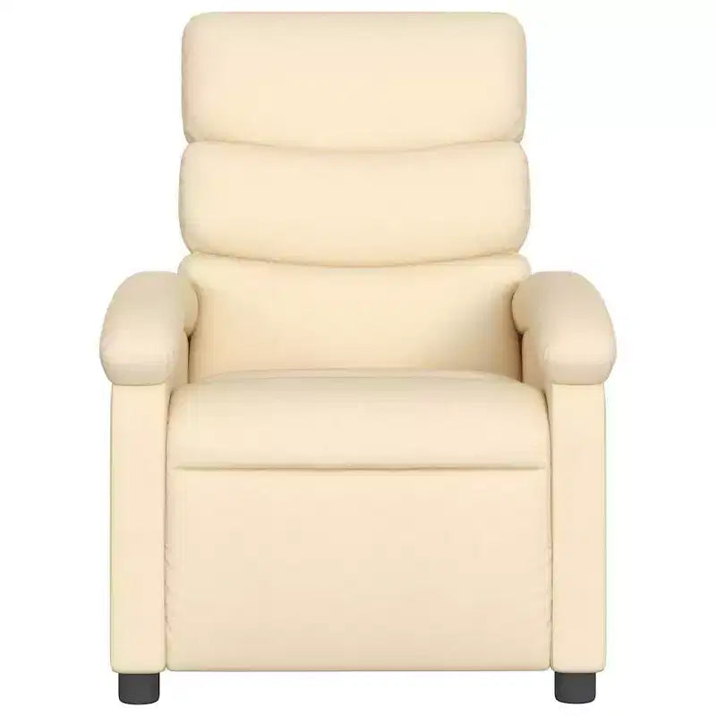 Fauteuil inclinable électrique - Fauteuil réglable en tissu crème avec repose-pieds motorisé, pochette latérale et rembourrage épais pour salon, chambre à coucher