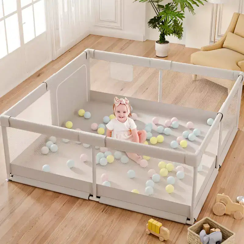 Fodoss 59x59in Baby Playpen  Safe and Durable Activity Fence for Babies and Toddlers, Indoor & Outdoor Use, Perfect for Playtime and Learning