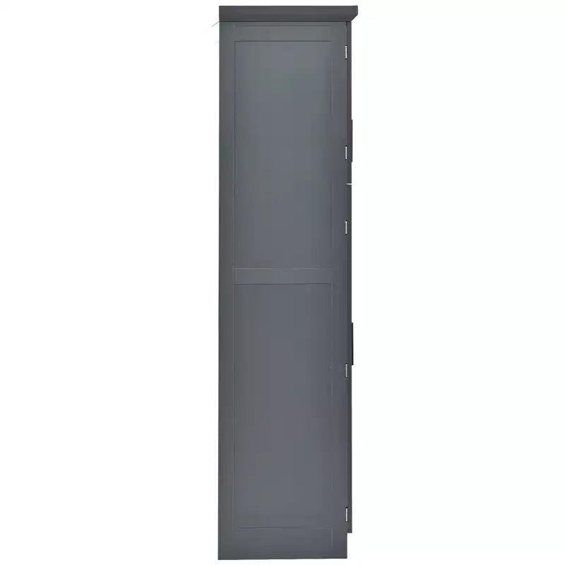 Meuble de rangement de cuisine autoportant de 35,5 po avec 4 portes et tiroirs coulissants