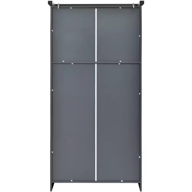 Meuble de rangement de cuisine autoportant de 35,5 po avec 4 portes et tiroirs coulissants