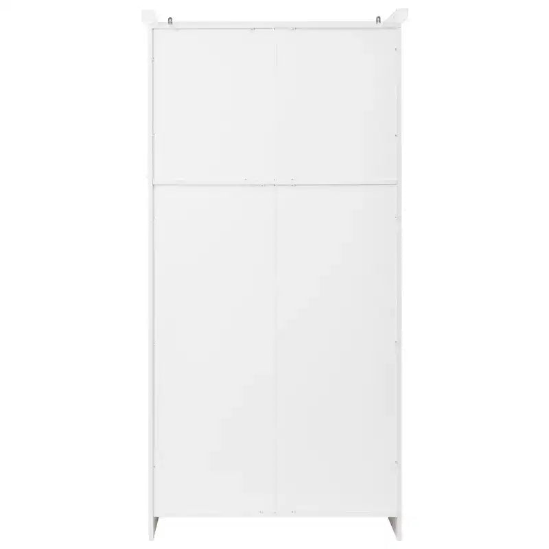 Meuble de rangement de cuisine autoportant de 35,5 po avec 4 portes et tiroirs coulissants