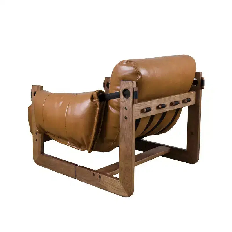 Chaise longue de relaxation en similicuir