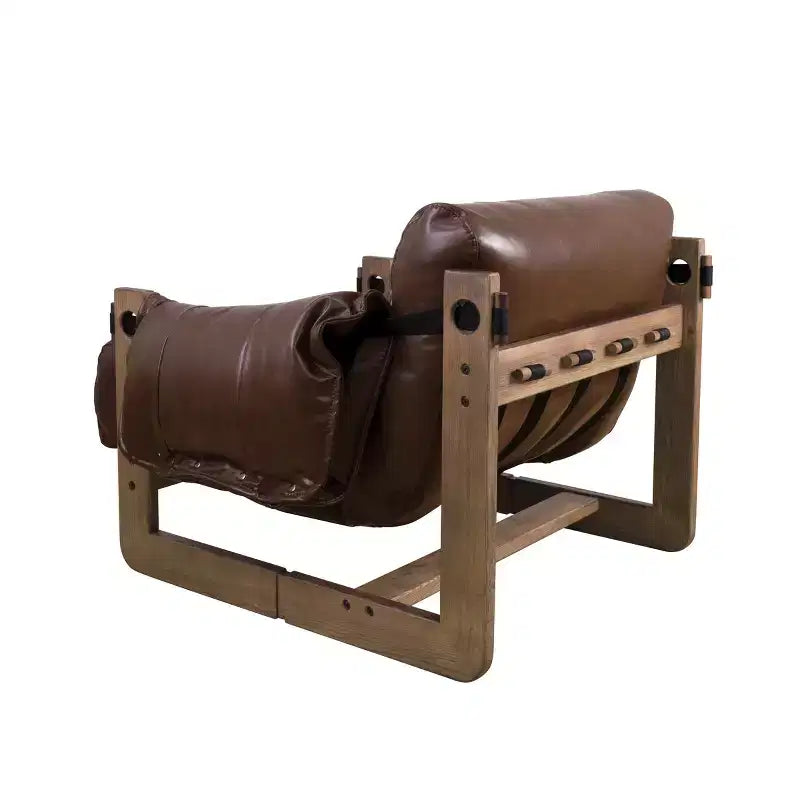 Chaise longue de relaxation en similicuir