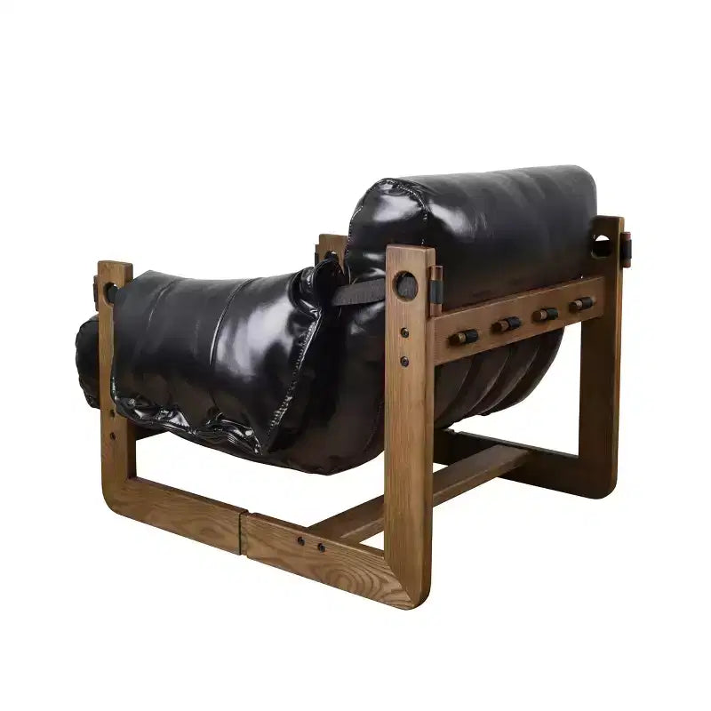 Chaise longue de relaxation en similicuir