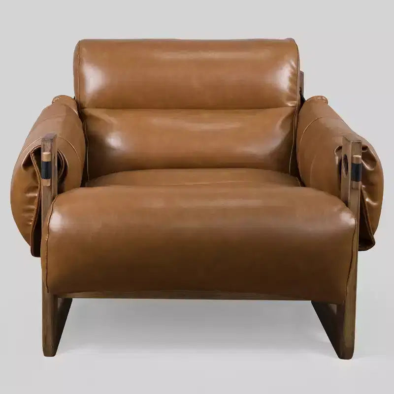 Chaise longue de relaxation en similicuir