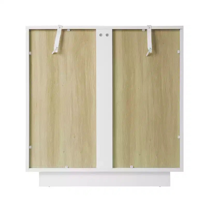 Meuble de rangement moderne Veatch avec portes en acrylique et étagère réglable
