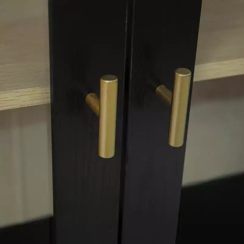 Meuble de rangement moderne Veatch avec portes en acrylique et étagère réglable