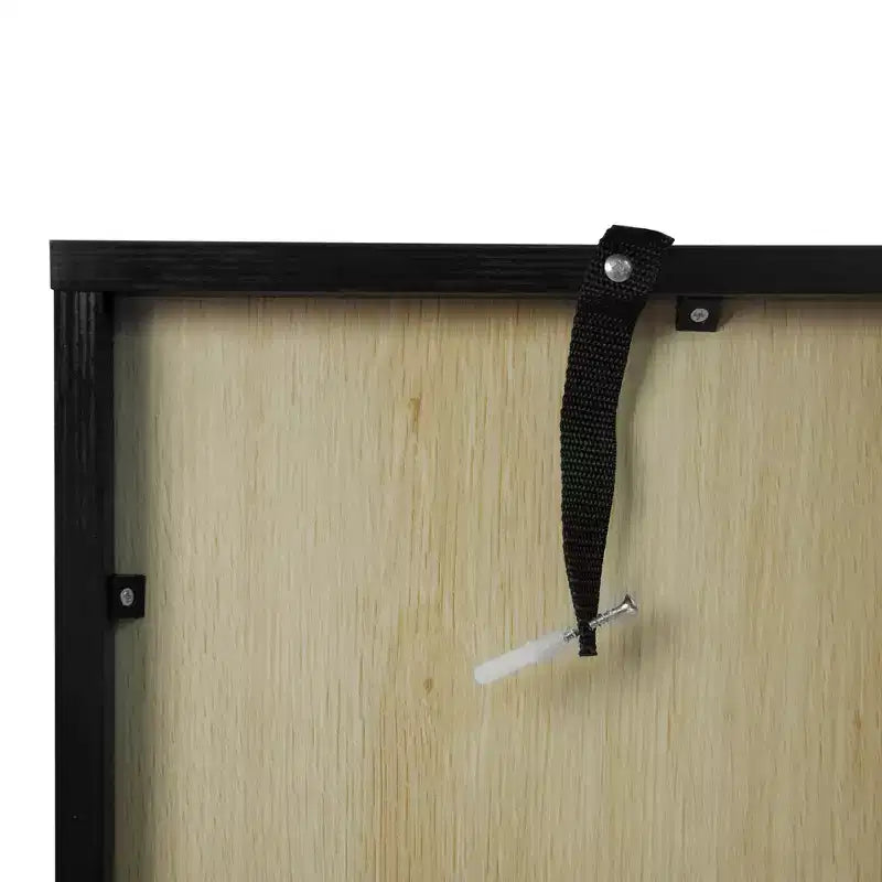 Meuble de rangement moderne Veatch avec portes en acrylique et étagère réglable