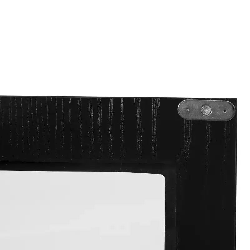 Meuble de rangement moderne Veatch avec portes en acrylique et étagère réglable