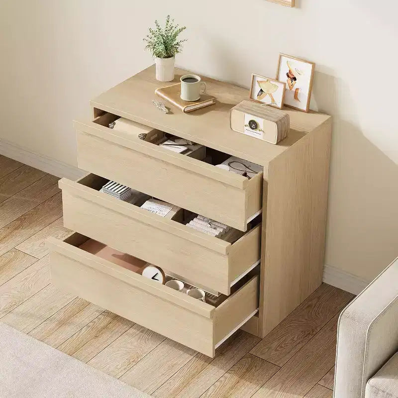 Commode 4 tiroirs pour chambre à coucher, commode moderne et simple, commode de rangement en bois avec tiroirs profonds pour salon, couloir, entrée.