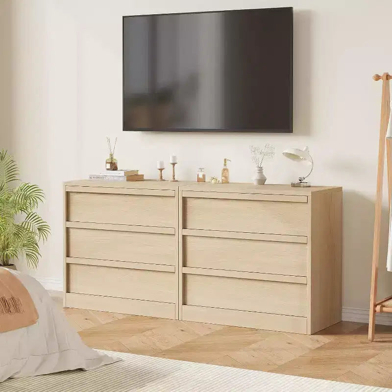 Commode 4 tiroirs pour chambre à coucher, commode moderne et simple, commode de rangement en bois avec tiroirs profonds pour salon, couloir, entrée.