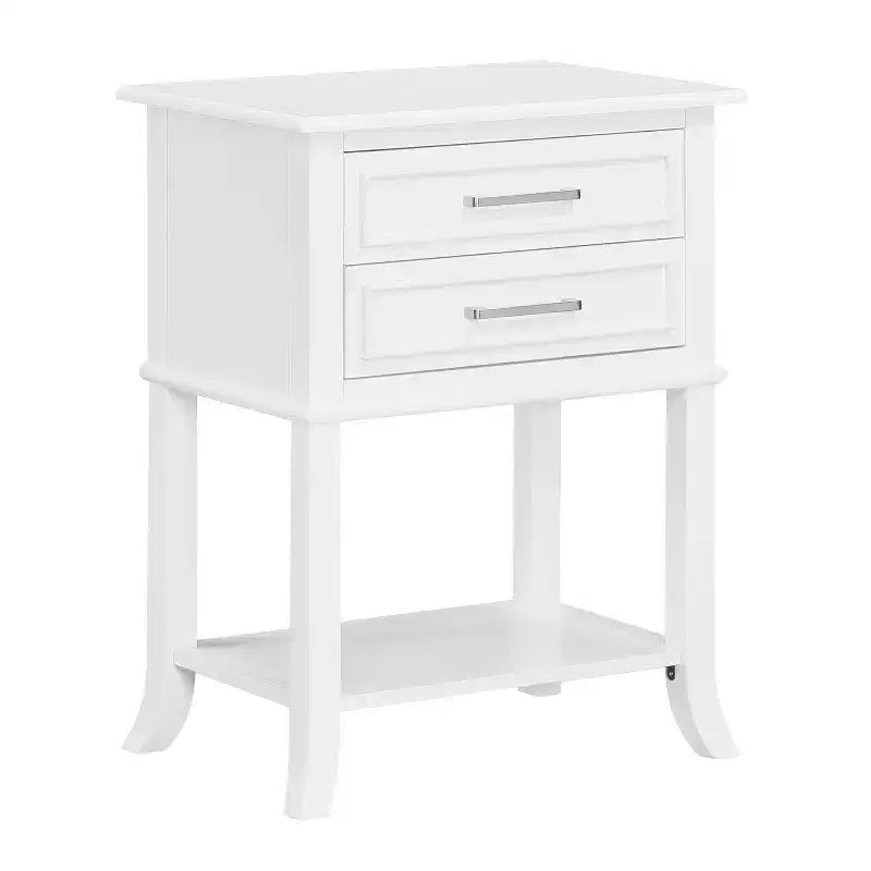 Table d'appoint rectangulaire en bois blanc de 73 cm de hauteur - 1 pièce