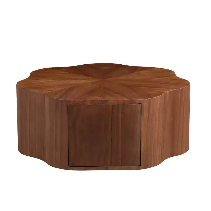 Table basse en bois rustique Julian avec tiroir caché