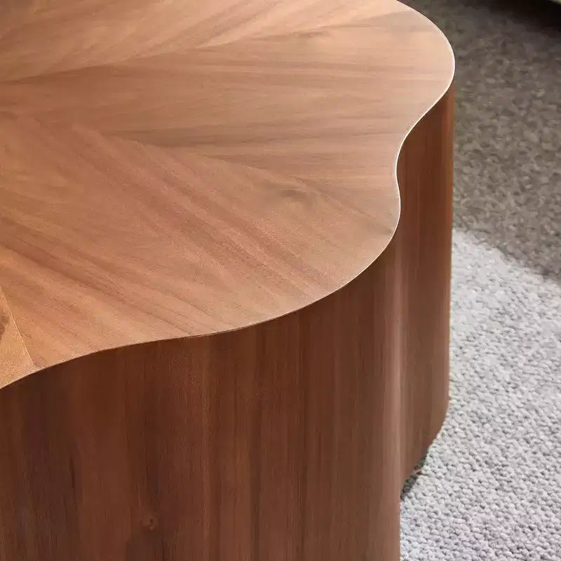 Table basse en bois rustique Julian avec tiroir caché