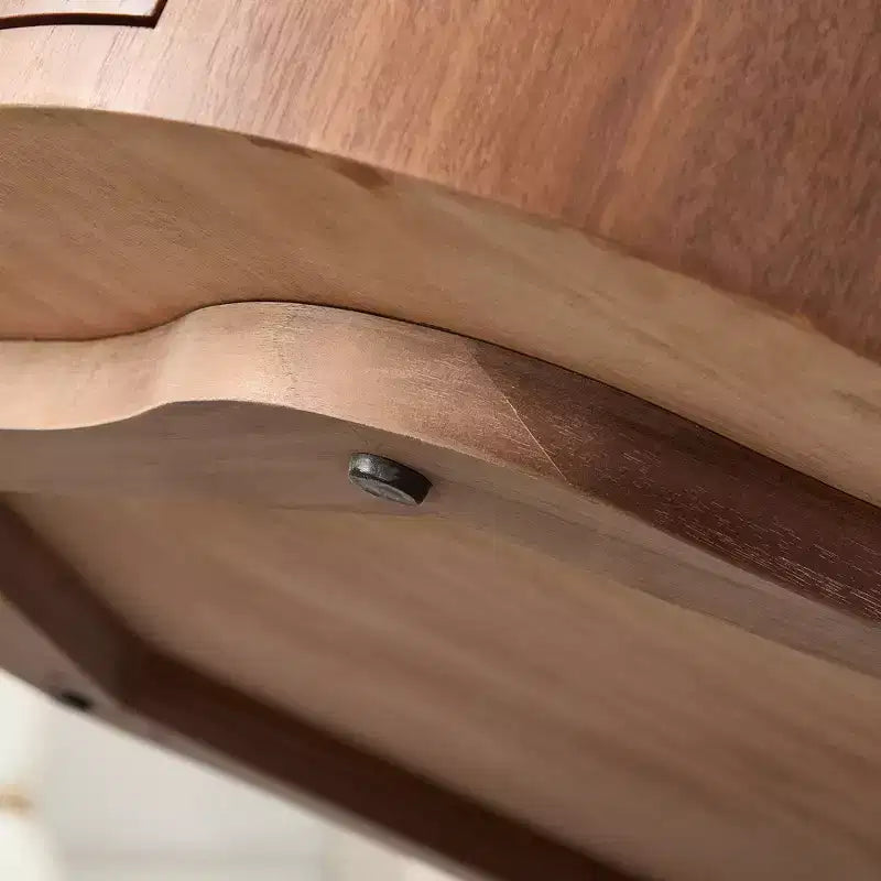 Table basse en bois rustique Julian avec tiroir caché