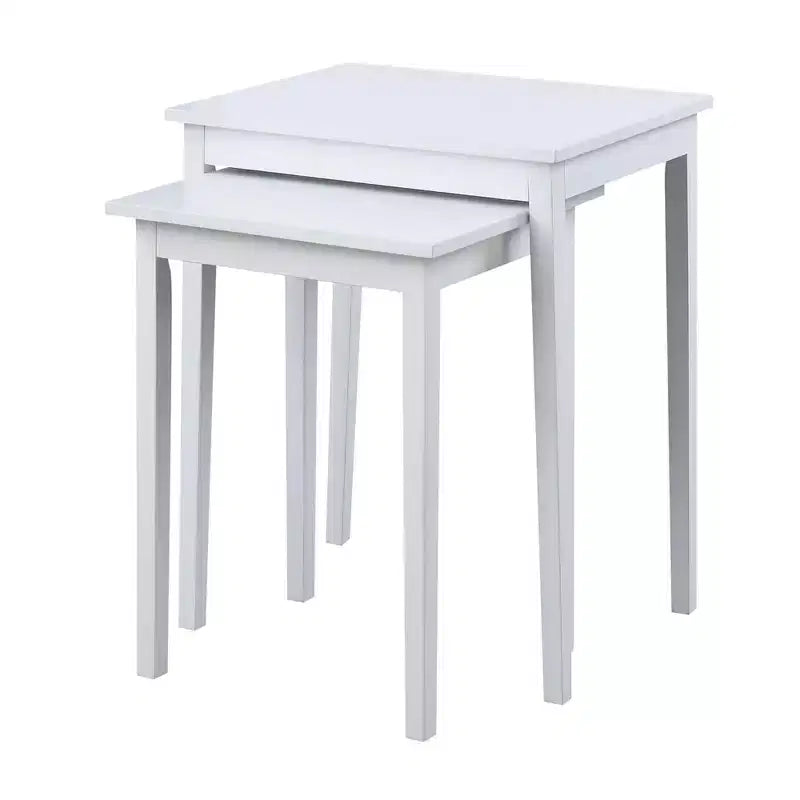 Table d'appoint à trois niveaux Belmont avec tiroir de rangement dissimulé, étagères ouvertes et poignée en nickel, parfaite pour organiser les accessoires