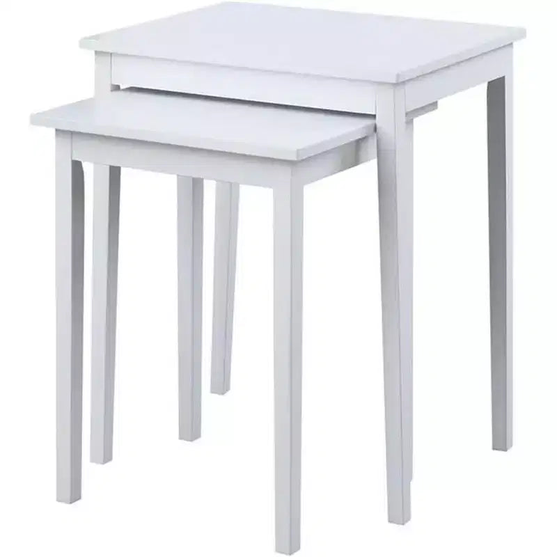 Table d'appoint à trois niveaux Belmont avec tiroir de rangement dissimulé, étagères ouvertes et poignée en nickel, parfaite pour organiser les accessoires