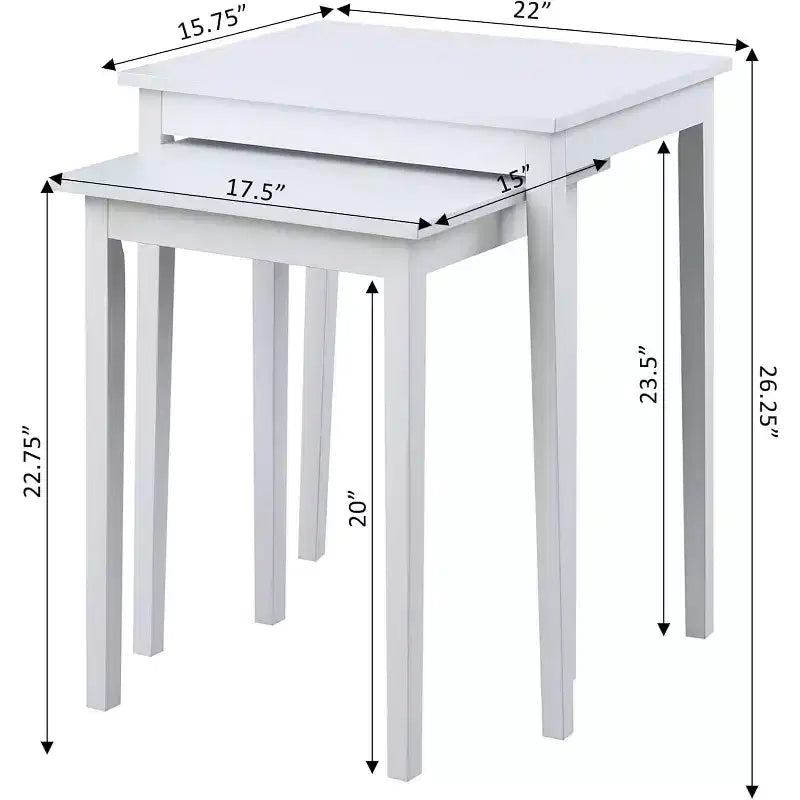 Table d'appoint à trois niveaux Belmont avec tiroir de rangement dissimulé, étagères ouvertes et poignée en nickel, parfaite pour organiser les accessoires
